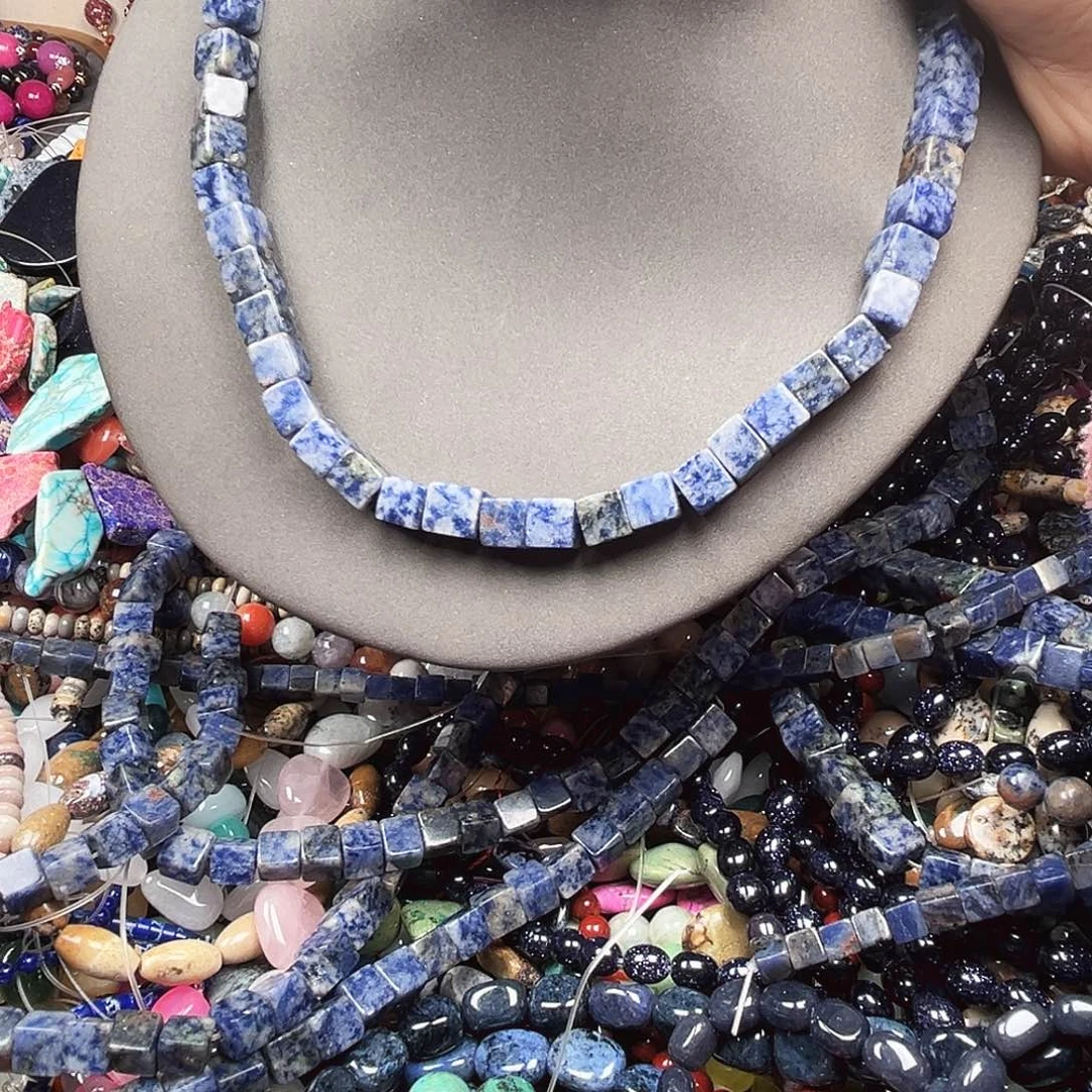 玛瑙/玉髓未镶嵌珠宝半成品卡10 蓝纹