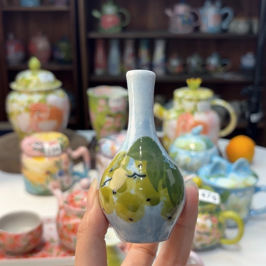 景德镇手绘高温釉下彩陶瓷茶具