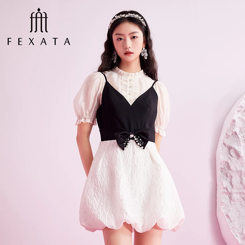 【粉丝专享】FEXATA斐格思套装女少女感吊带裙两件套