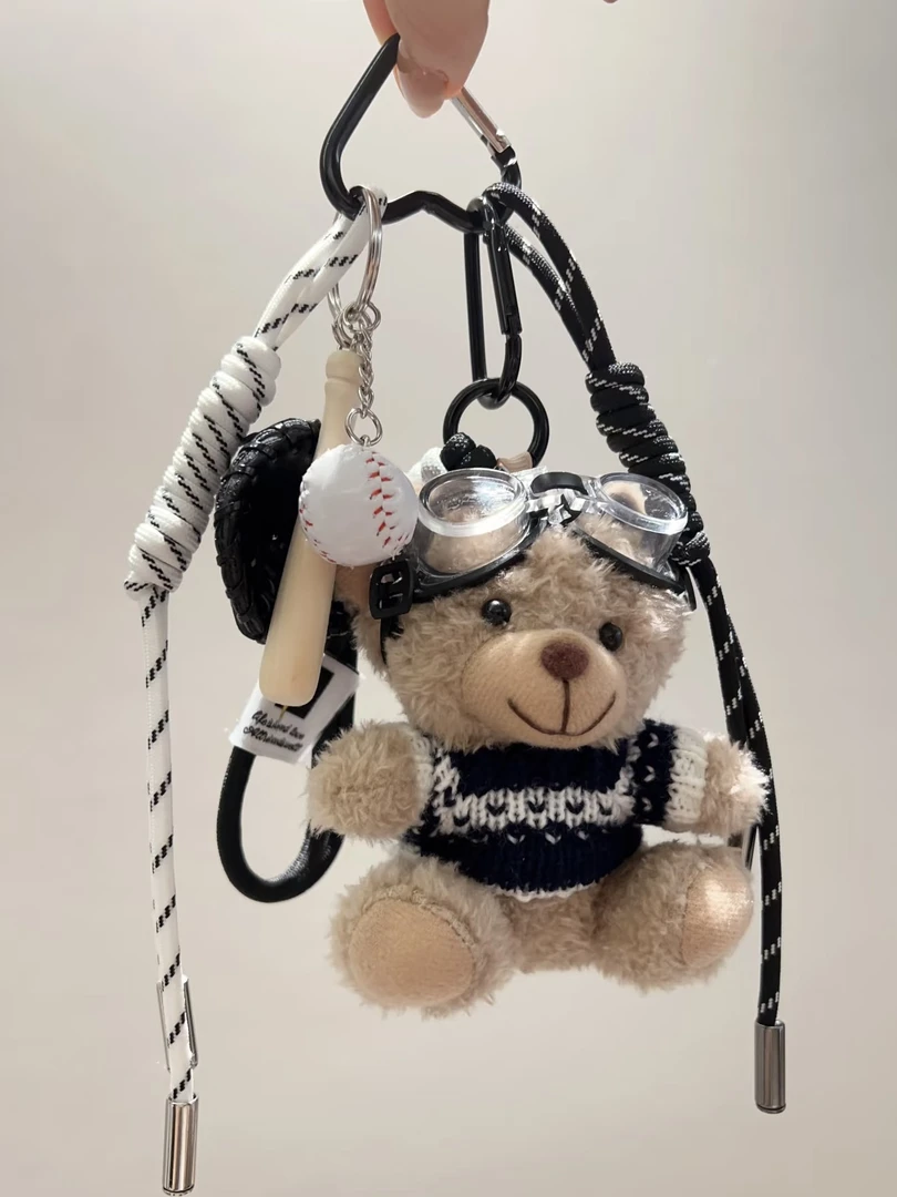 Diy便携款包挂件卡通电镀可爱风手工休闲风带子款