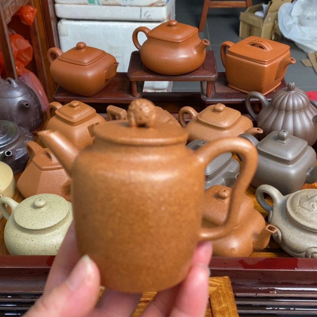 茶壶紫砂紫砂壶金降坡及直