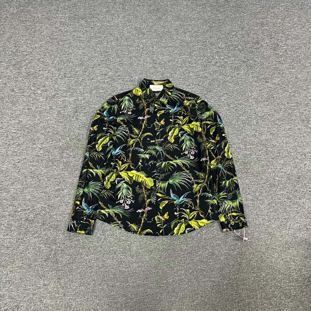 99新 GUCCI/古驰 Gucci 印花衬衫