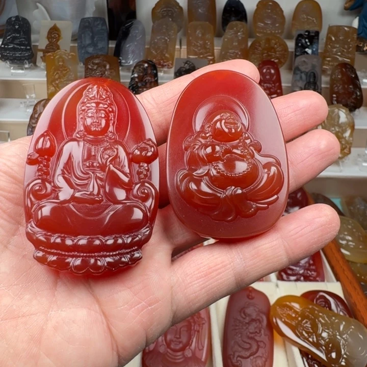 火***人玛瑙/玉髓未镶嵌颈饰