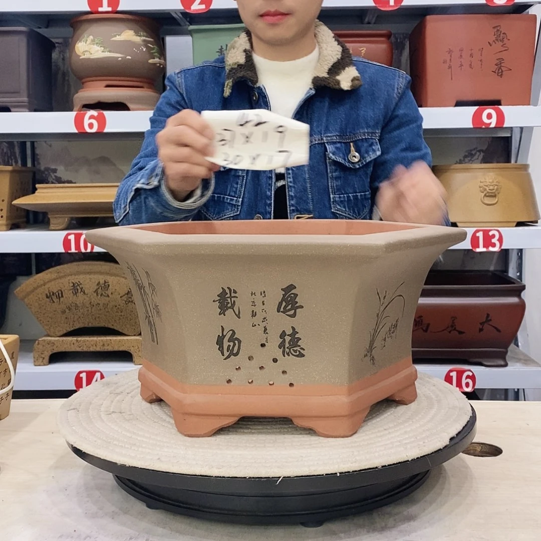 紫砂花盆紫砂花盆