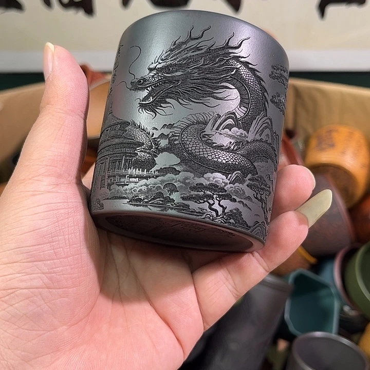 茶杯紫砂全手工紫砂主人杯