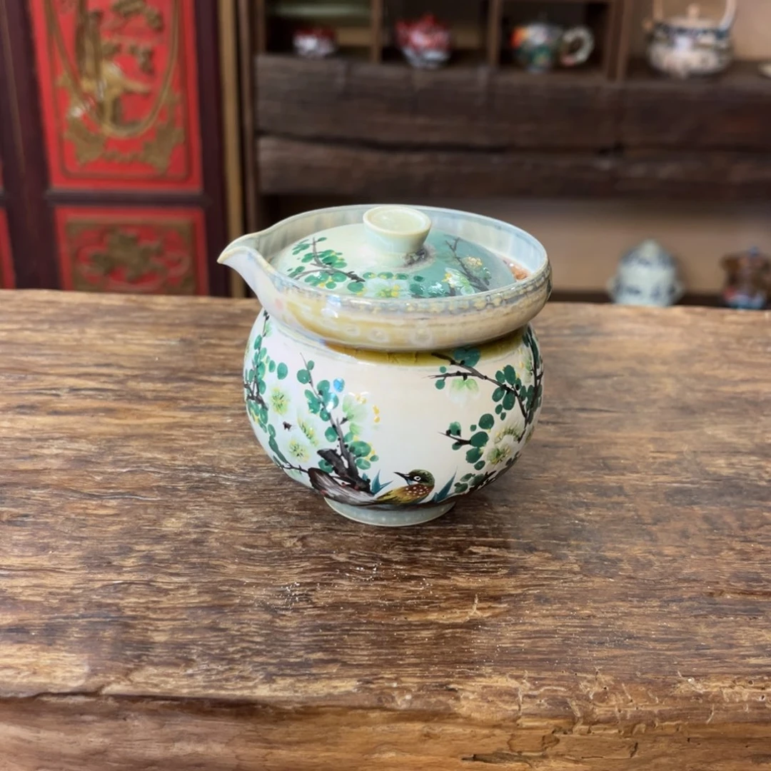 柴烧手工手绘陶瓷