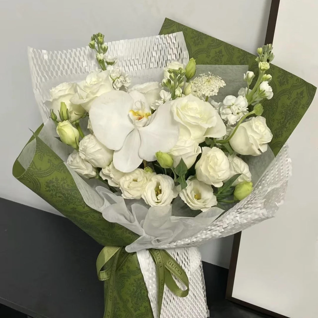 全国可送苏格兰绿色系混搭鲜花团购速递小时达送女友闺蜜日常见面