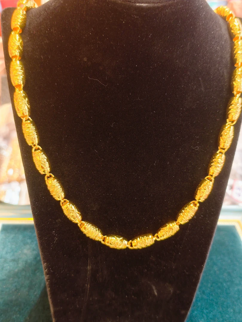 铜合金锆石项链 映诺珠宝椭圆光辉项链