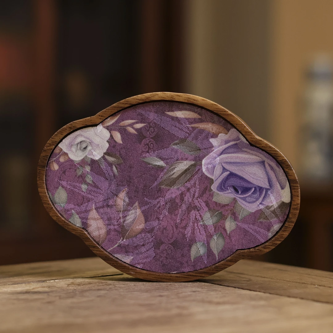 纳兰 紫拼绿-茶盘小号（Q5838）