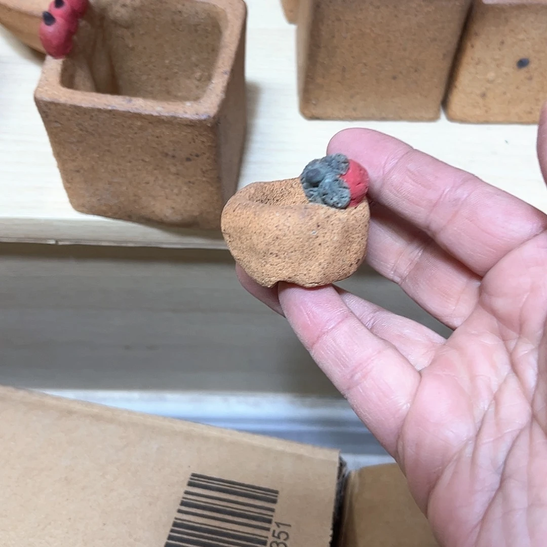 泥塑走*.古镇炻陶花盆