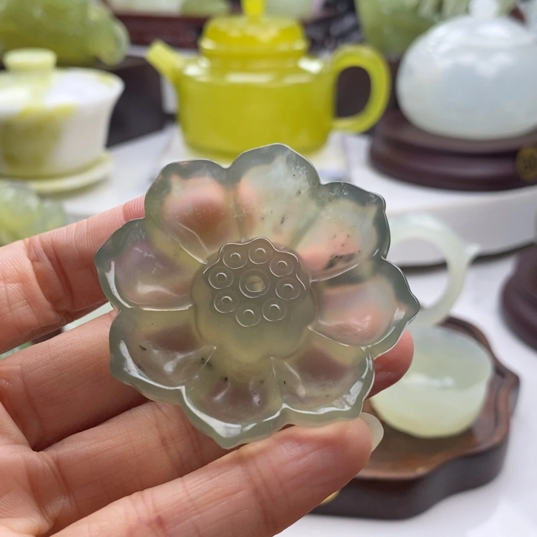岫玉未镶嵌四大名玉香插