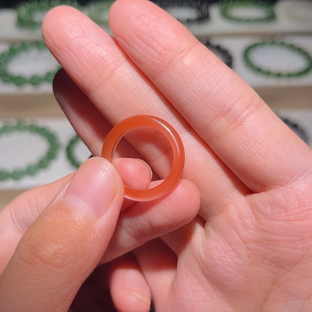 未镶嵌南红玛瑙戒指直径16.5mm