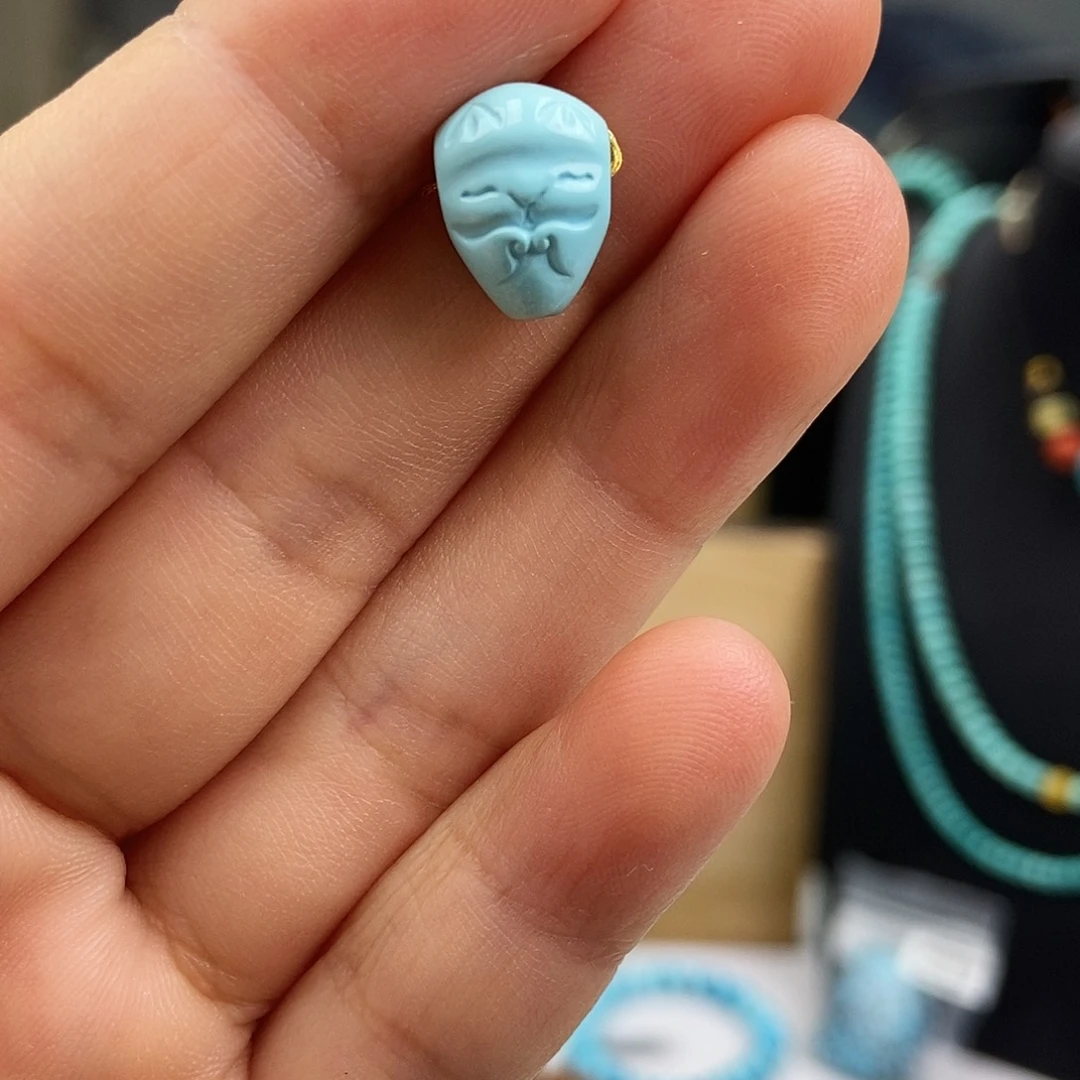 未镶嵌绿松石珠宝奇石