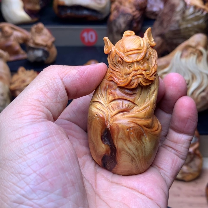 柏木（崖柏）崖柏陈化料手把件