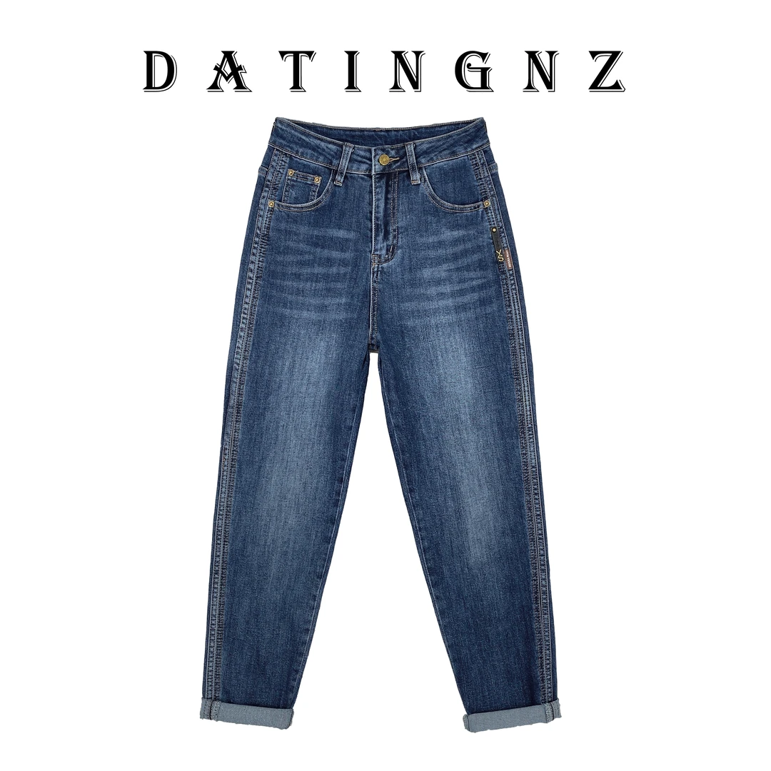 休闲时尚显瘦宽松老爹裤2024秋季新款潮流高弹力百搭哈伦裤9185