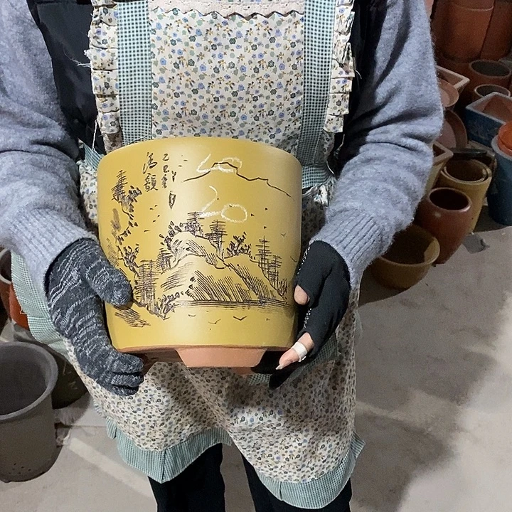 紫砂花盆紫砂花盆