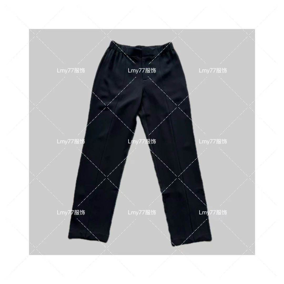 Row风极简纸片人前开叉显瘦神裤