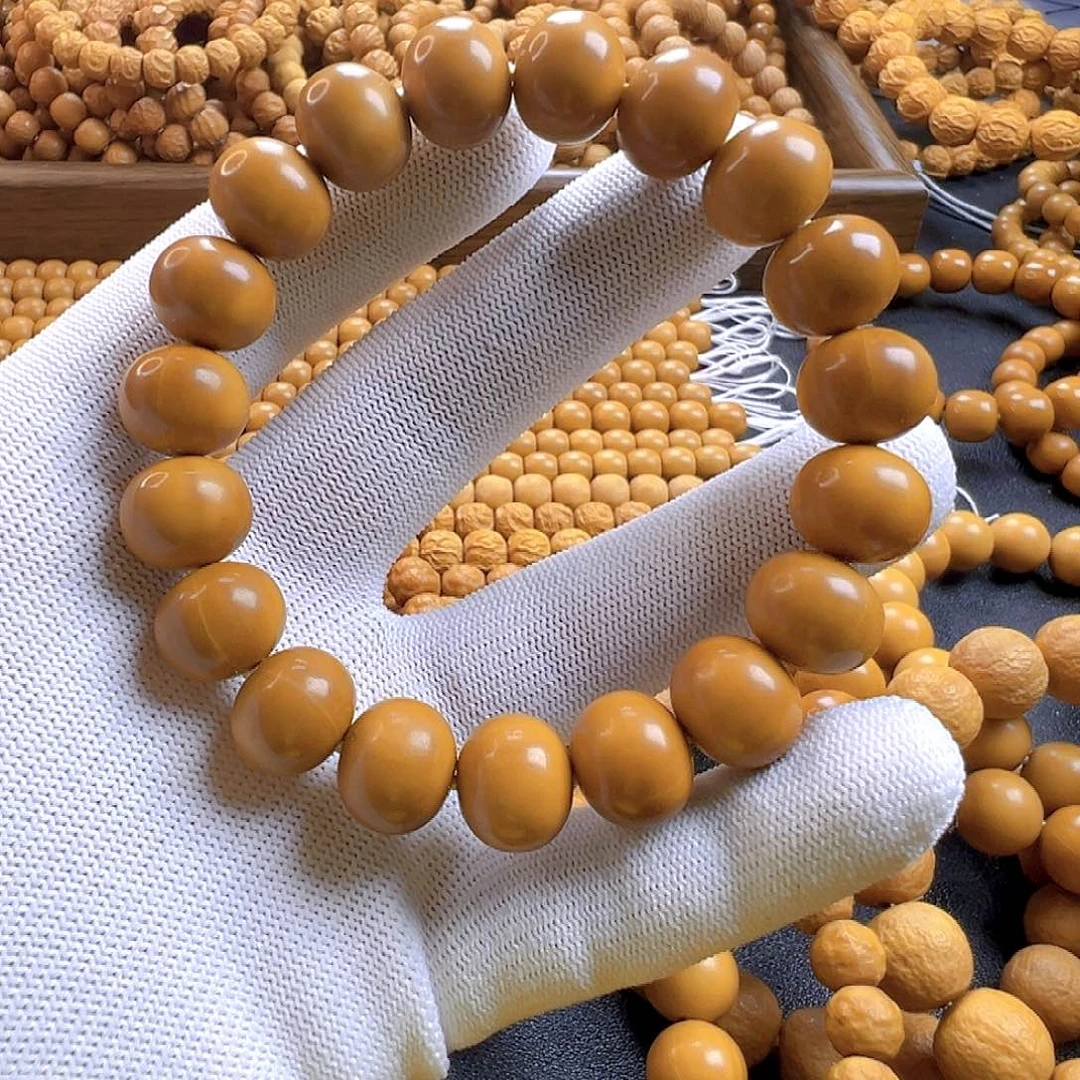 岁***歌猴头微微瑕算盘卡14手串