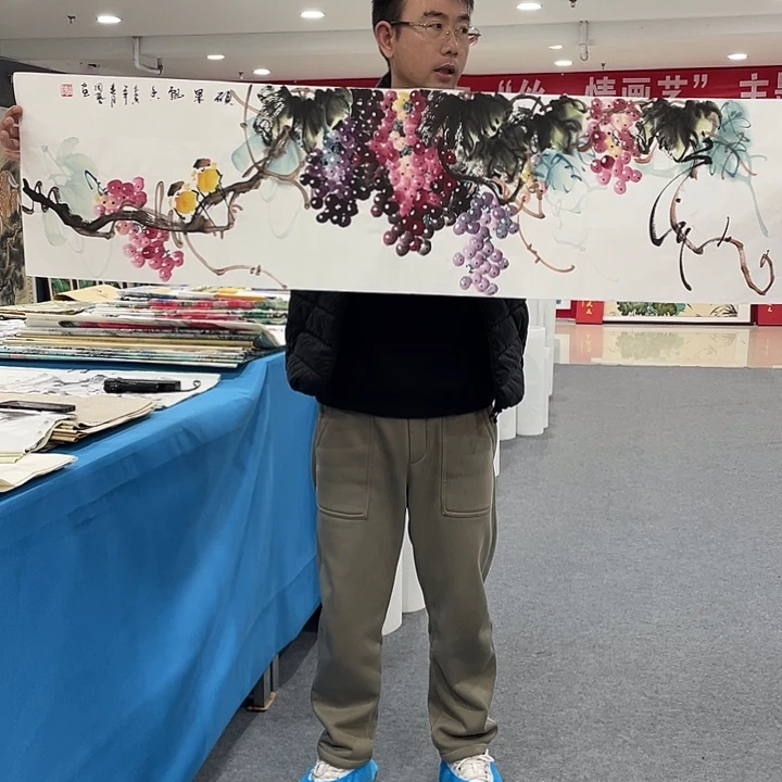 国画今天上午国画作品展示