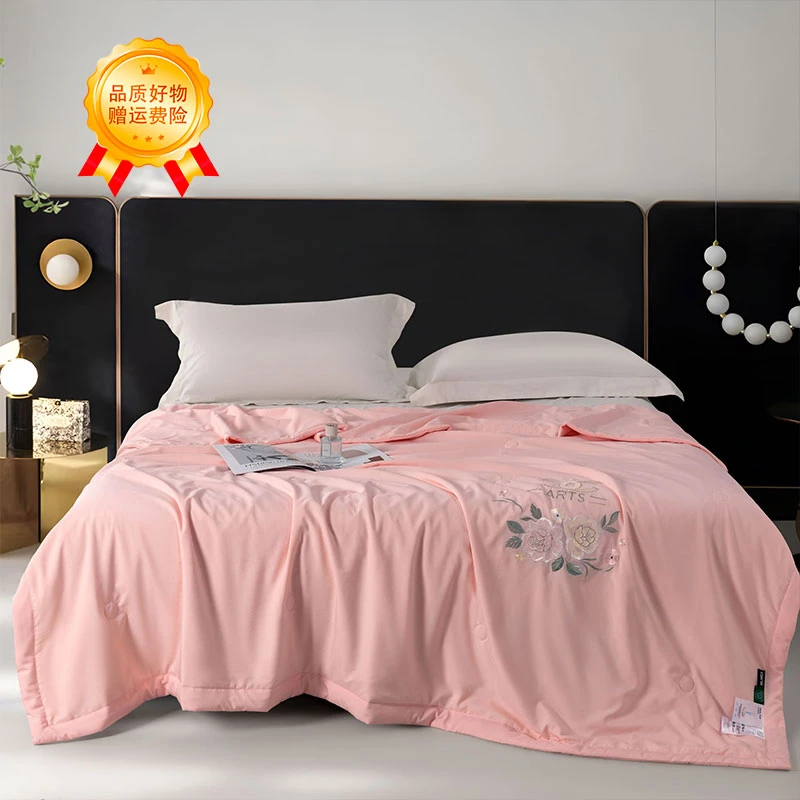 JKS亲肤柔软舒适刺绣小香大牌风空调被zb夏凉被