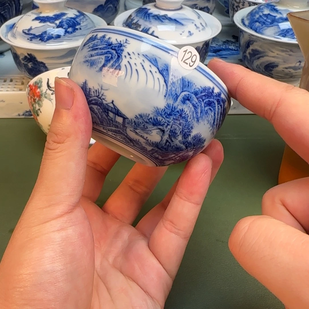 彦祖纯手工手绘茶具129