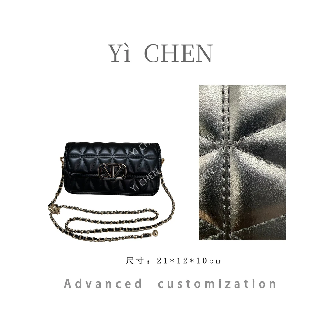 【Yì CHEN】ZT-95008-黑色 简约时尚女士新款轻奢单肩斜跨包