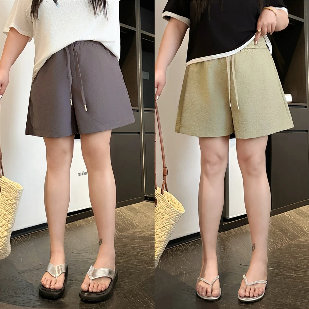 断码捡漏~白桃绒云 / 山本风工装休闲修胯短裤14663花契大码200斤