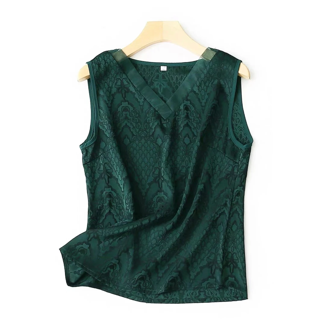 高定款中国风复古优雅宽松内搭女士中式背心#669