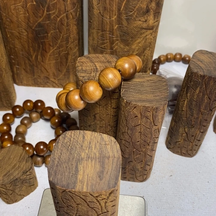 回***地木印度老山檀 手串1.2 无事牌