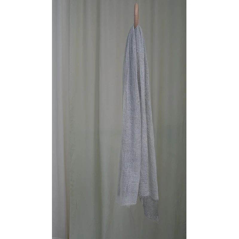 ozen【泡泡】设计师原创复古山羊绒围巾超轻水洗羊绒