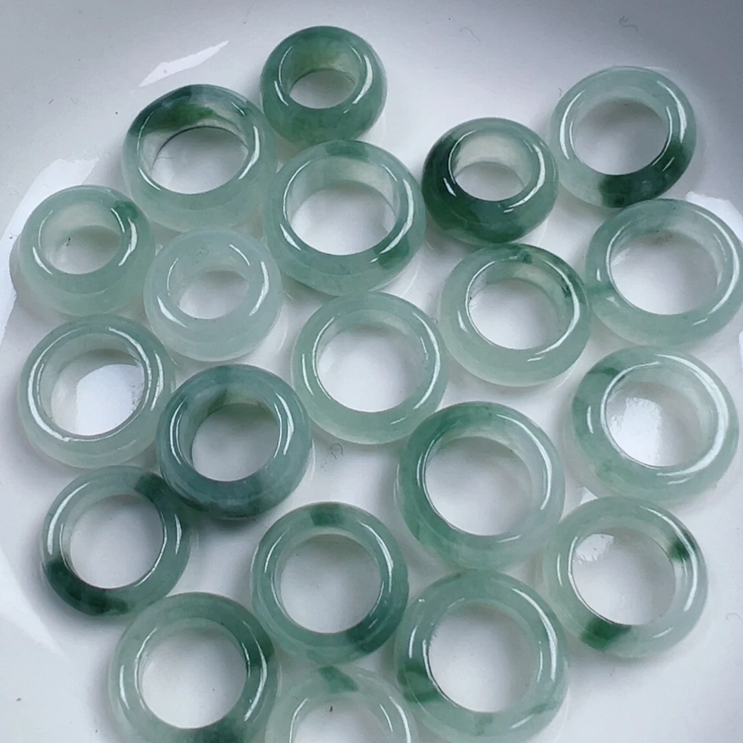 翡翠散珠翡翠飘花跑环一个可挑