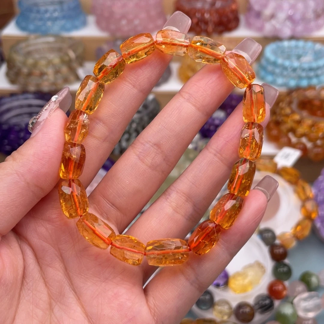 未镶嵌手链水晶黄水晶