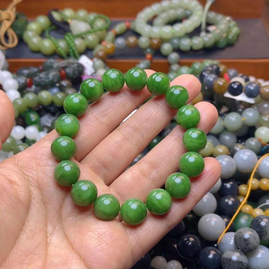 和田玉未镶嵌手链