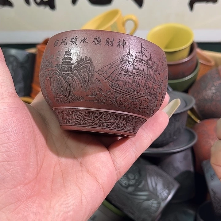 茶杯紫砂全手工紫砂主人杯