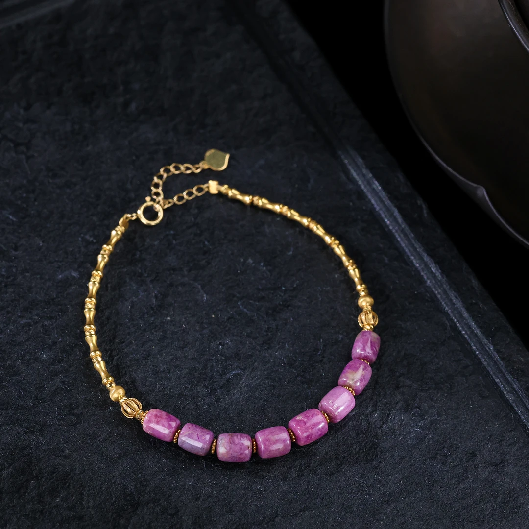 【思嘉】桃夭 · 18k桃红舒俱来手链 | 多样性发一 BG0085