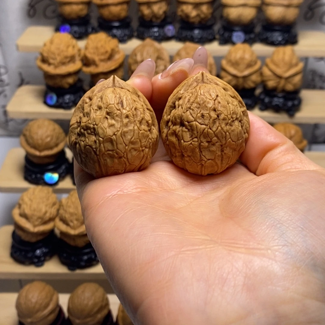 把件文玩核桃龟背纹寿桃y7