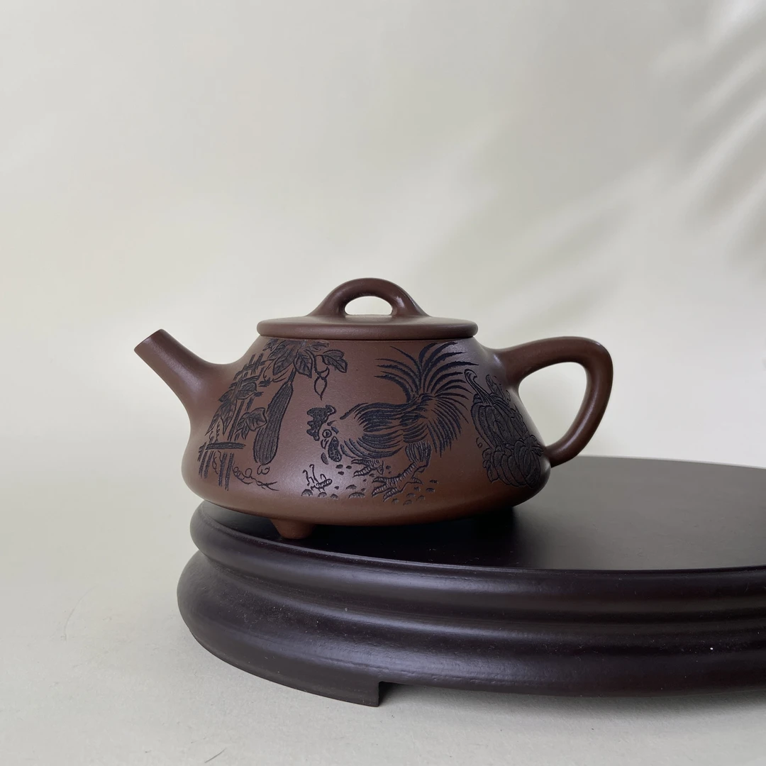 宜兴手工紫砂陶 赵信军茶壶GSQ3793-2