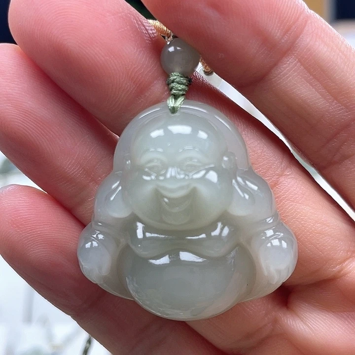 和田玉未镶嵌颈饰米*粒35