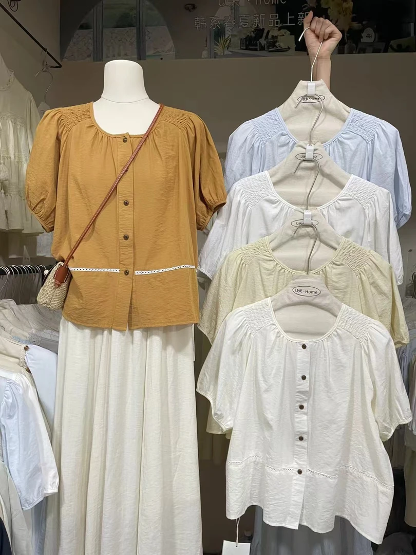 【可可家】新款韩系小衫 25132