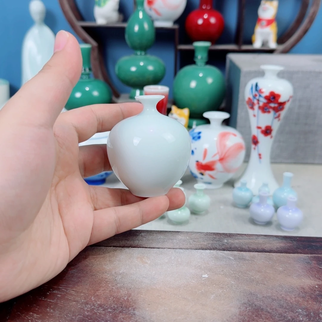 陶瓷手工小花器摆件