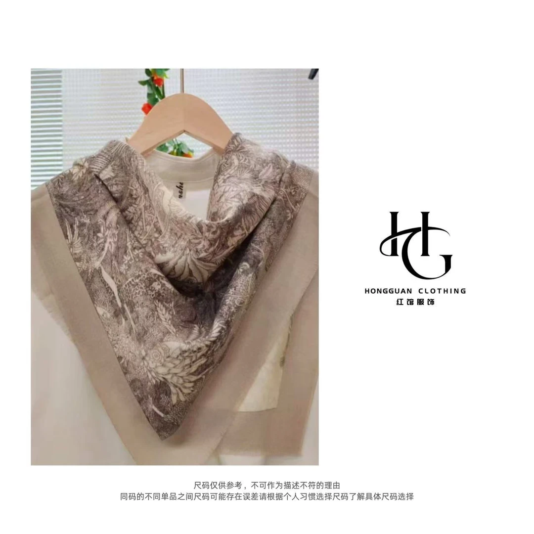 H·G【丝毛围巾】2791   新款时尚气质丝毛花纹方巾丝巾