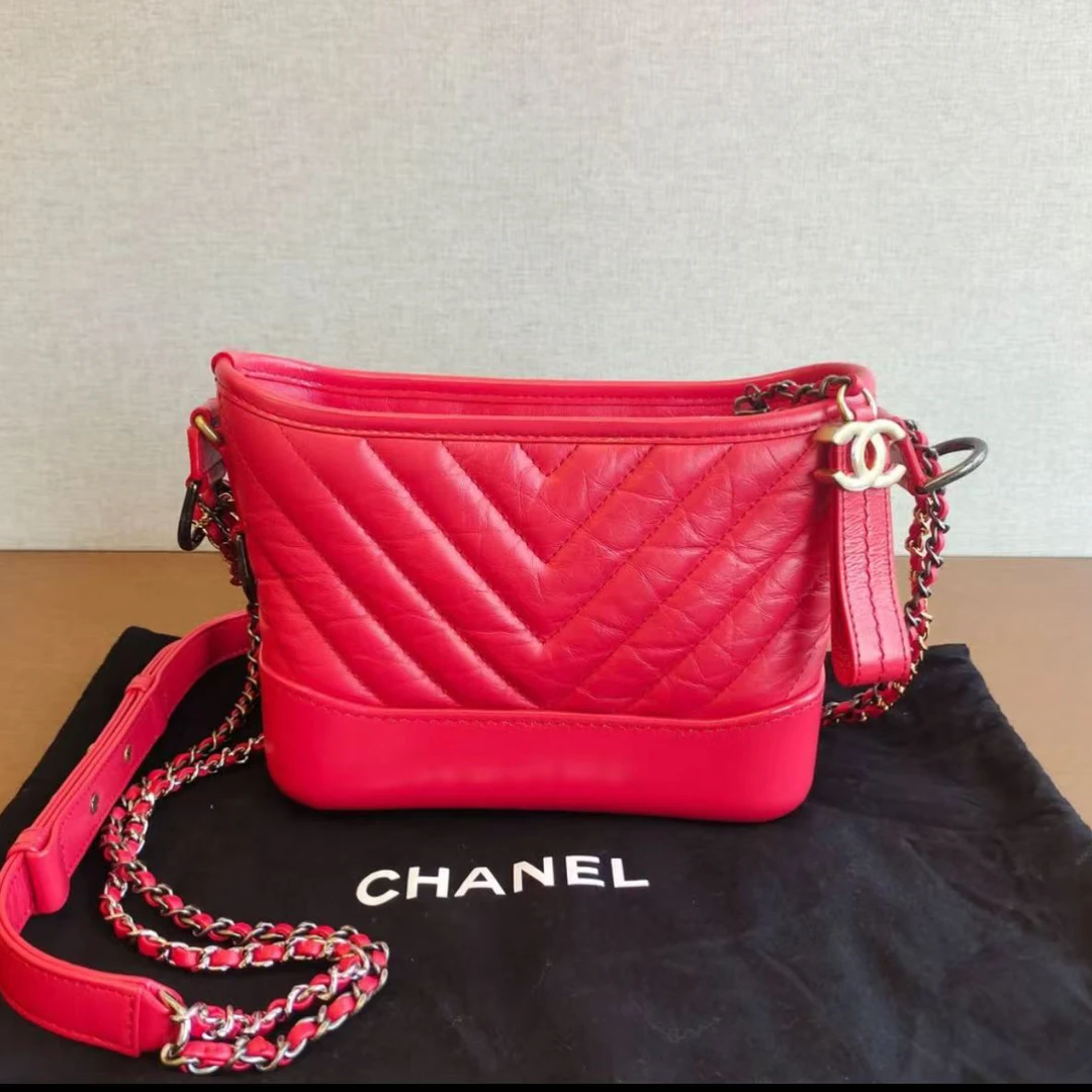 99新 Chanel/香奈儿 安洁利 香奈儿 流浪包红色