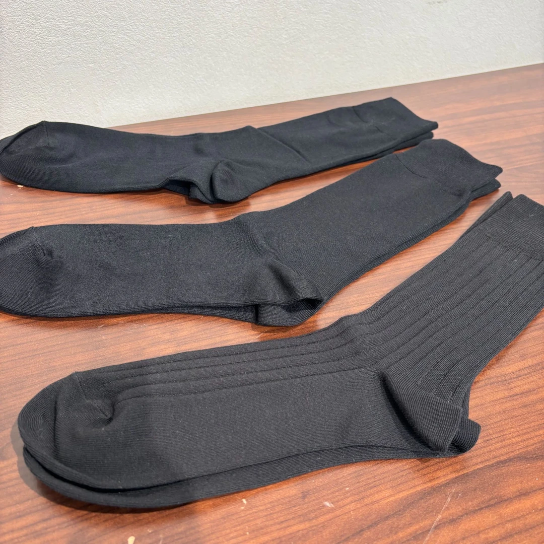 CWZ5448 美国客人订单 坑条平纹小熊男款袜子