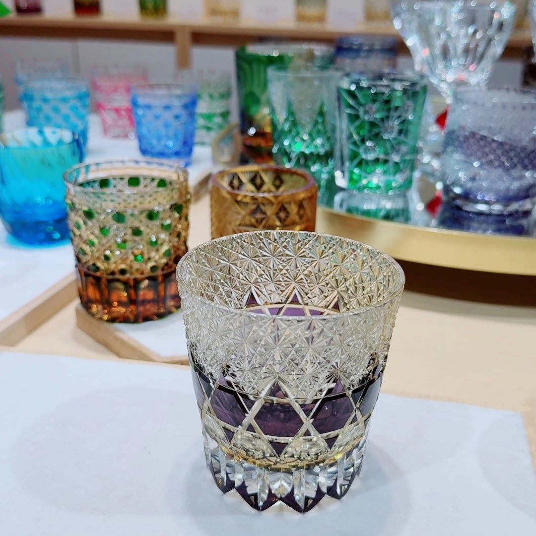 手柄款水晶玻璃紫宝周三发