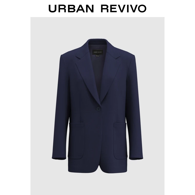 UR2025秋季新款女装时尚气质通勤单粒扣西装外套UIS150009