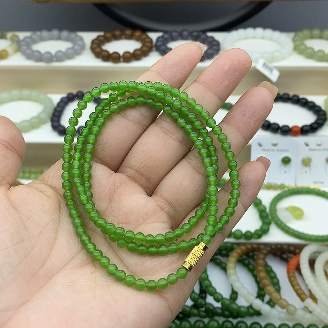 和田玉手链未镶嵌V****a