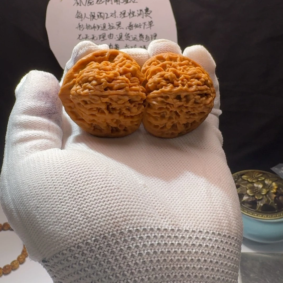 文玩核桃把件7号链接41正三角