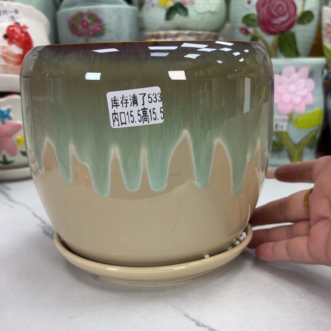 @夏西陶瓷花盆@@5533