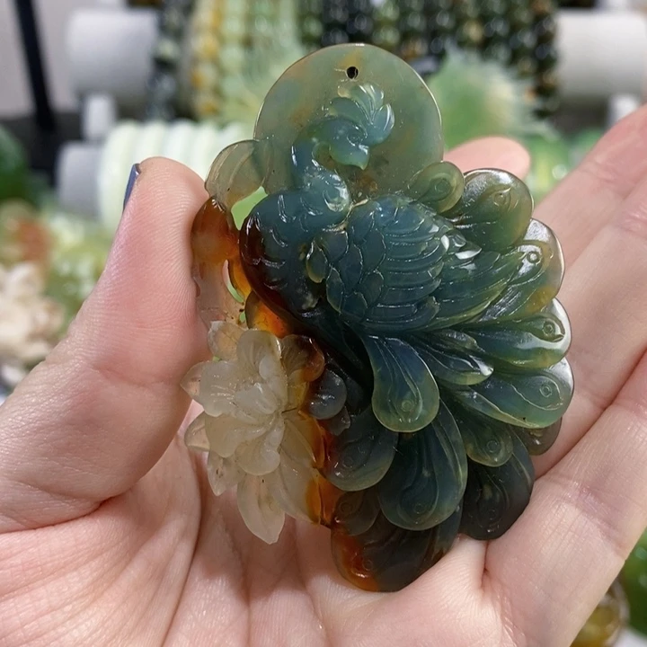 未镶嵌岫玉挂件吊坠