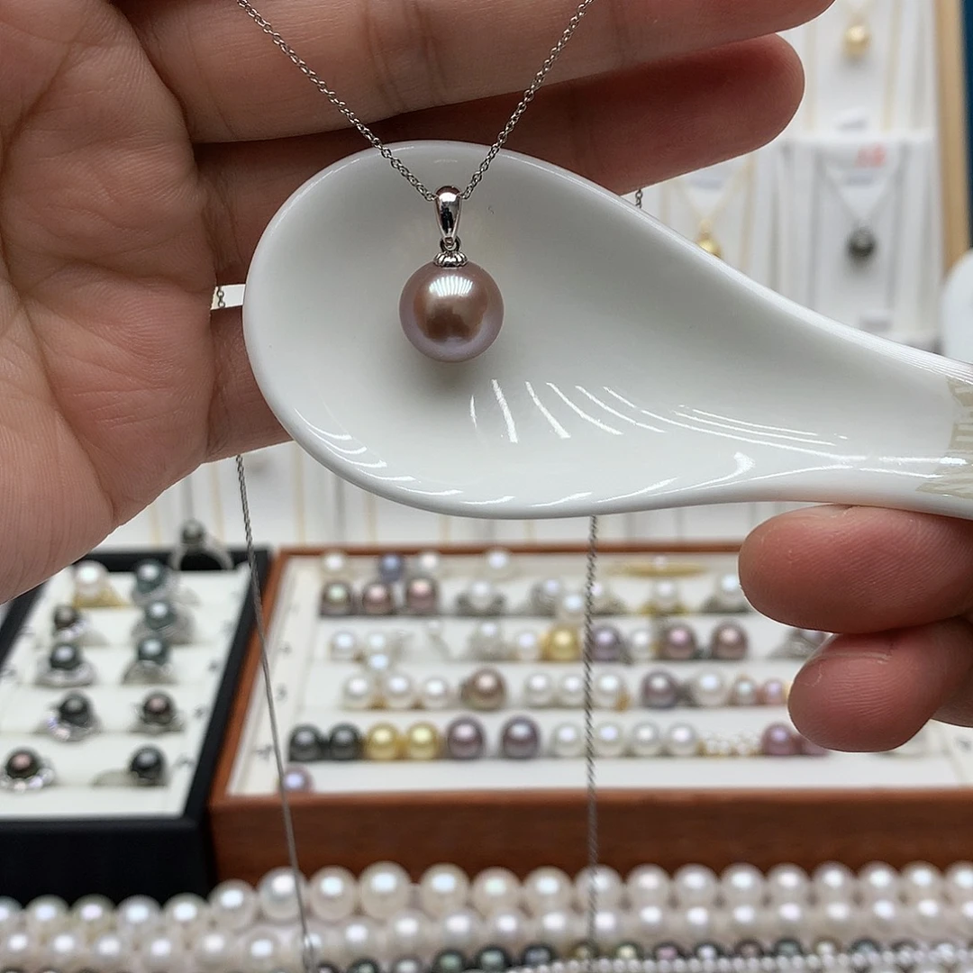 吊坠(赠链)银S925镶嵌淡水珍珠